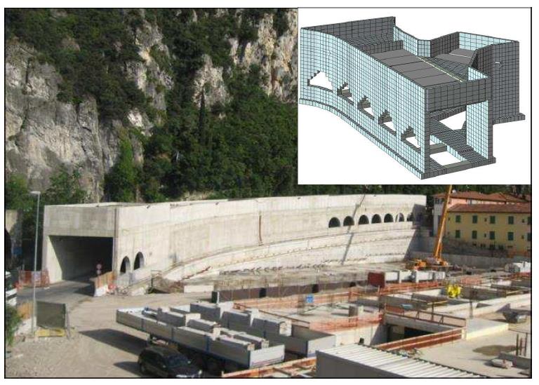 Galleria Paramassi Campione del Garda - Progettazione Strutturale