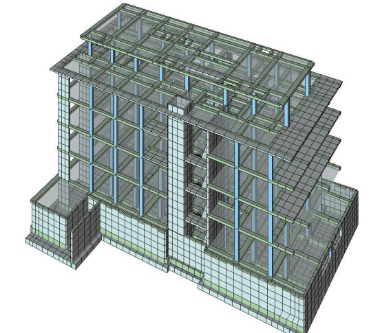 Edifcio Residenziale (PR)-Progettazione strutturale - Modello di calcolo